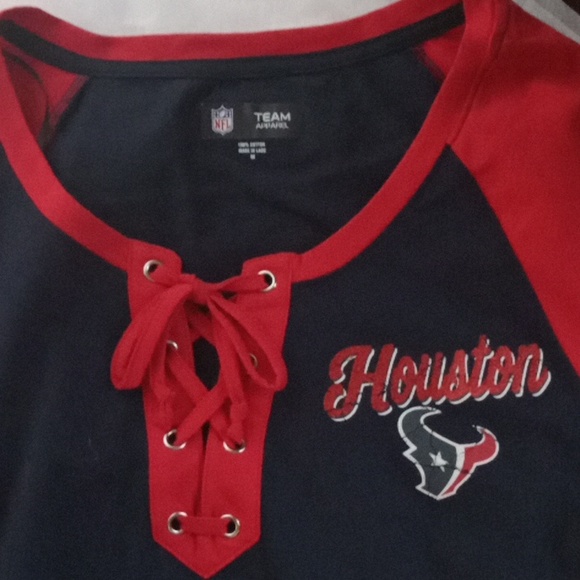 NFL Academy New Era women's Houston Texas Contrast Raglan t-shirt sz medium - Picture 3 of 6